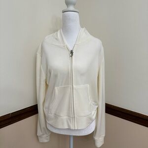 Juicy Couture white velour  Zip-Up Hoodie